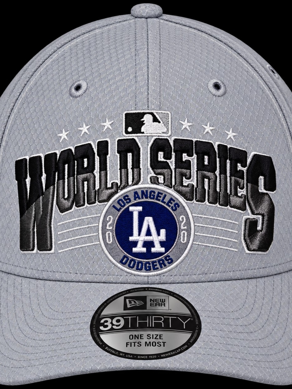 Unisex 39Thirty 2020 World Series Dodgers Baseball Hat Grey Black